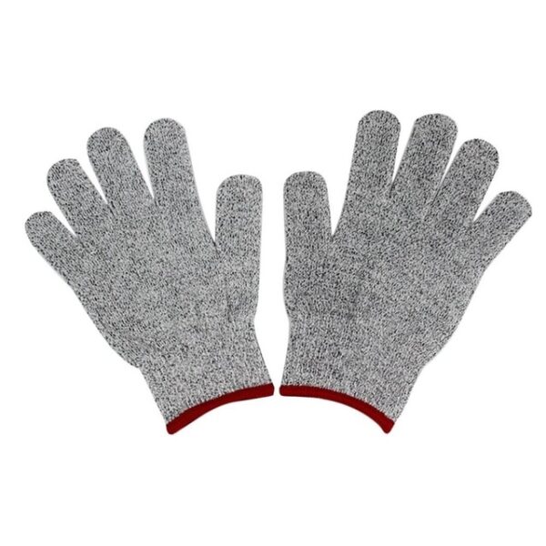 One Pair Set Durable Use Working Safety Gloves Cut Resistant Anti Abrasion Level 5 Kitchen