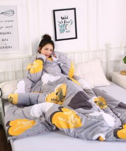 Personality Cartoon Creative Lazy Washed Cotton Quilt Winter Thick Silk Wadding Comforter Bedding Quilt blanket for 4.jpg 640x640 4