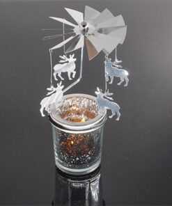 Romantic Rotary Spinning Tealight Candle Metal Tea Light Holder Carousel Home Decoration 3.jpg 640x640 3