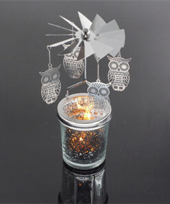 Romantic Rotary Spinning Tealight Candle Metal Tea Light Holder Carousel Home Decoration 5.jpg 640x640 5