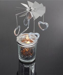 Romantic Rotary Spinning Tealight Candle Metal Tea Light Holder Carousel Home Decoration 7.jpg 640x640 7