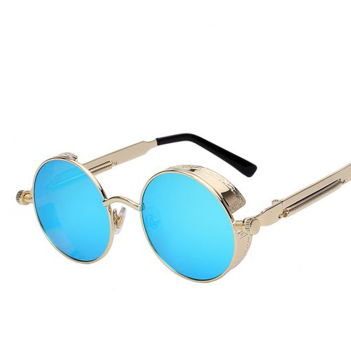 Okrugle metalne sunčane naočale Steampunk Muške ženske modne naočale Brand Designer Retro Vintage sunčane naočale UV400 5 510x510 1