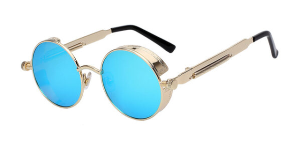 Round Metal Sunglasses Steampunk Men Women Fashion Glasses Brand Designer Retro Vintage Sunglasses UV400 6.jpg 640x640 6