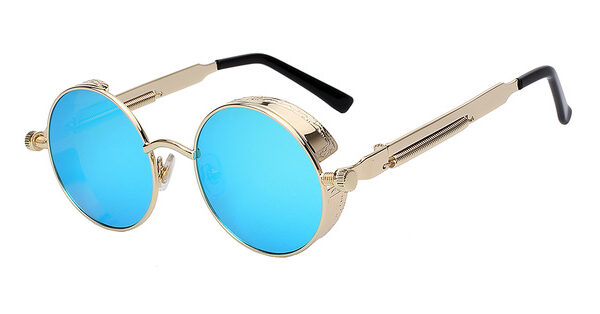 Round Metal Sunglasses Steampunk Men Women Fashion Glasses Brand Designer Retro Vintage Sunglasses UV400 6.jpg 640x640 6