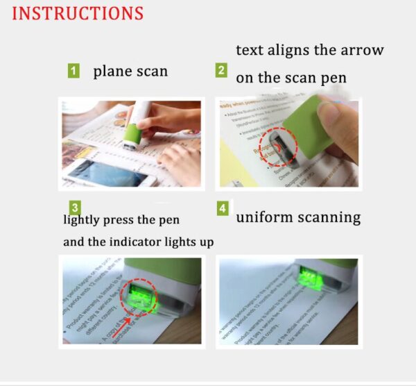 Scan Marker Pen Intelligent Automatic Scanning Pen Scan Marker Text Recognition Pen Scanner 3