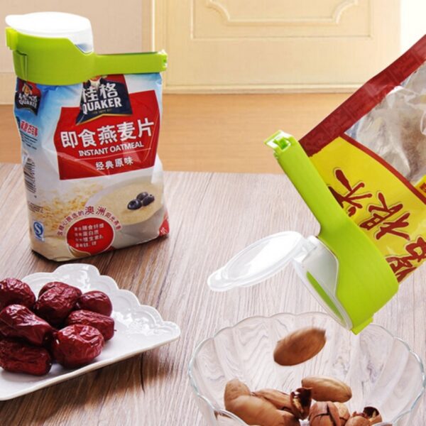 Seal Pour Food Storage Bag Clip Snack Sealing Clip Fresh Keeping Sealer Clamp Plastic Helper Food 1