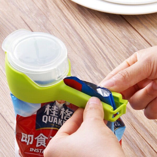 Seal Pour Food Storage Bag Clip Snack Sealing Clip Fresh Keeping Sealer Clamp Plastic Helper Food 2