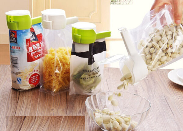 Seal Ibubo Food Storage Bag Clip Snack Sealing Clip Lab-as nga Pagtipig sa Sealer Clamp Plastic Katabang Pagkaon 3