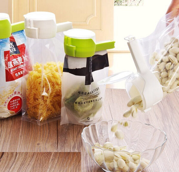 Seal Pour Food Storage Bag Clip Snack Sealing Clip Fresh Keeping Sealer Clamp Plastic Helper Food 3