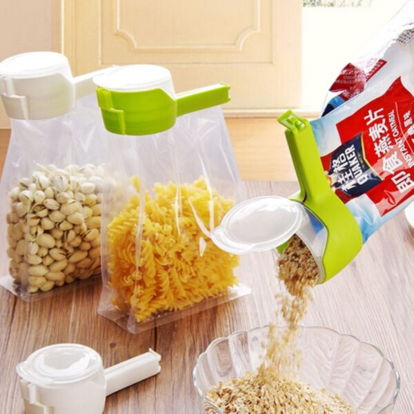 Seal Pour Food Storage Bag Clip Snack Sealing Clip Fresh Keeping Sealer Clamp Plastic Helper Food