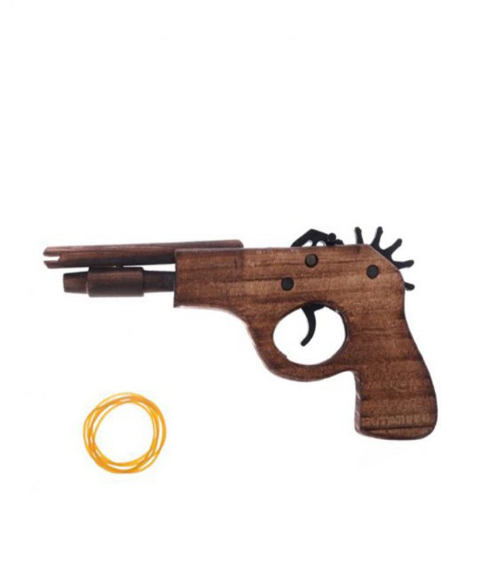 Rubber Band Launcher Wood Gun