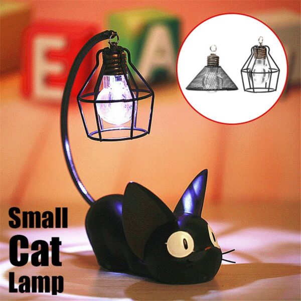 Smuxi C reative Resin Cat Animal Night Light Ornaments Home Decoration Gift Small Cat Nursery Lamp 1