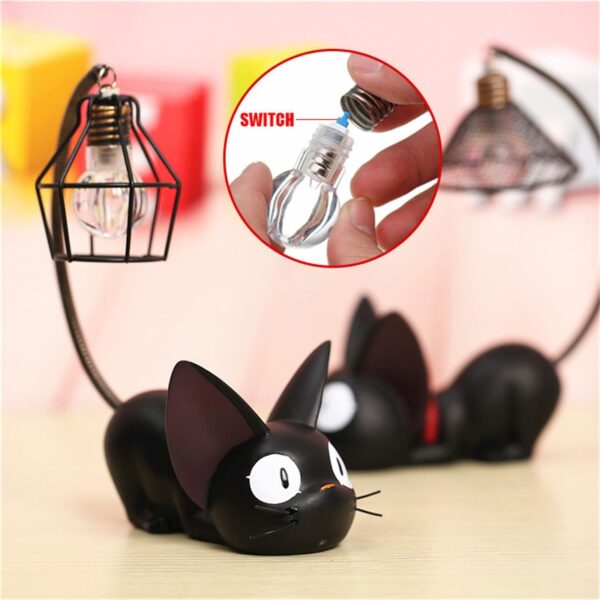 Smuxi C reative Resin Cat Animal Night Light Ornaments Home Decoration Gift Small Cat Nursery Lamp 2