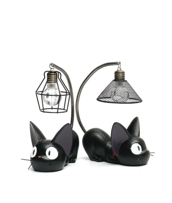Smuxi C reative Resin Cat Animal Night Light Ornaments Home Dekorasyon Regalo Gagmay nga Cat Cat sa nursery 3 1