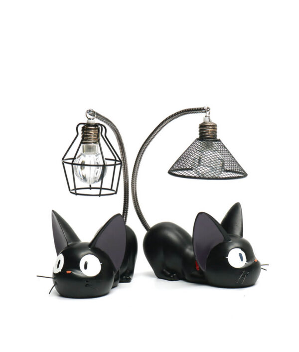 Smuxi C reative Resin Cat Animal Night Light Ornaments Dekorasyon sa Balay Regalo Gamay nga Cat Nursery Lamp 3 1