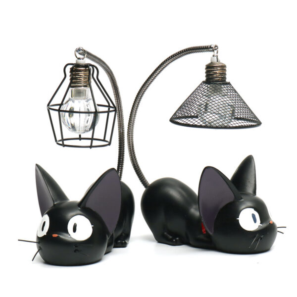 Smuxi C reative Resin Cat Animal Night Light Ornaments Home Dekorasyon Regalo Gamay nga Cat Nursery Lamp 3