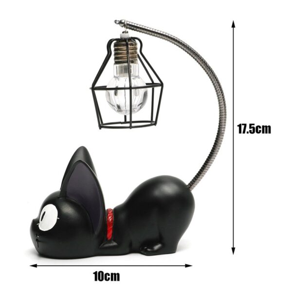 Smuxi C reative Resin Cat Animal Night Light Ornaments Home Dekorasyon Regalo Gamay nga Cat Nursery Lamp 5