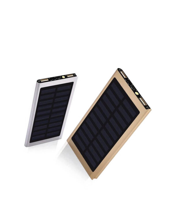 Solar 20000mah Power Bank Portable Ultra thin Polymer Powerbank battery power bank With LED Light para sa 6