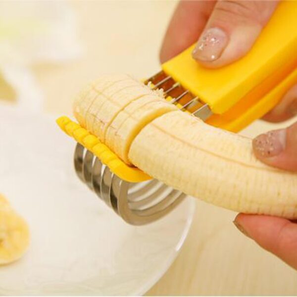 Stainless Steel banana cutter fruit Vegetable sausage Slicer Salad Sundaes tools cooking tools Kitchen Accessories gadgets28 3