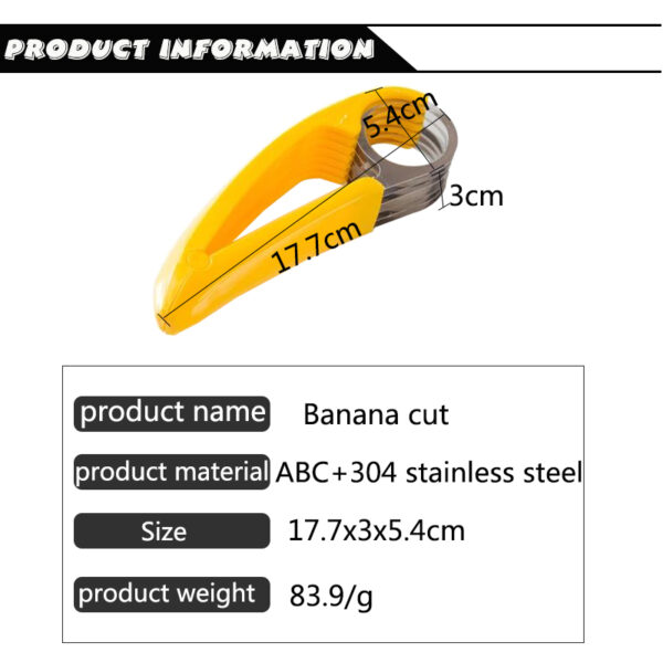 Stainless Steel banana cutter fruit Vegetable sausage Slicer Salad Sundaes tools cooking tools Kitchen Accessories gadgets28 5