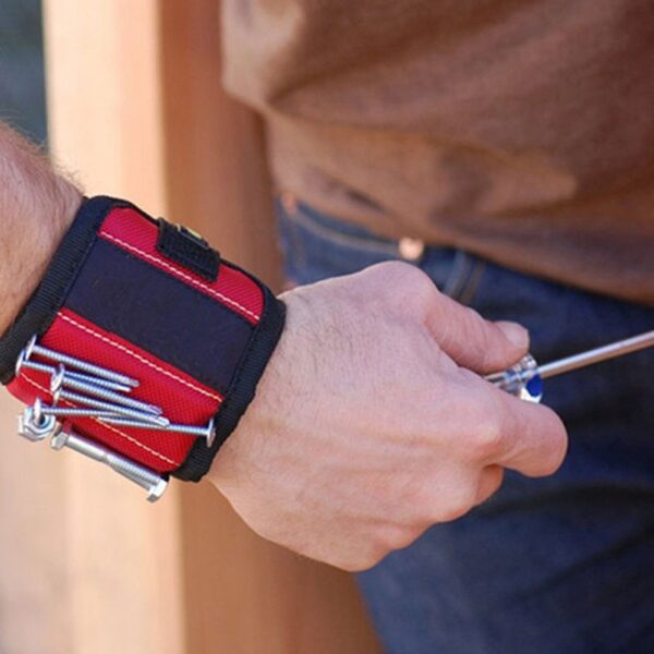 Strong Magnetic Wristband Bracelet Portable Tool Bag For Holding Screws Nails Drill Bits Tool Wrist Belt