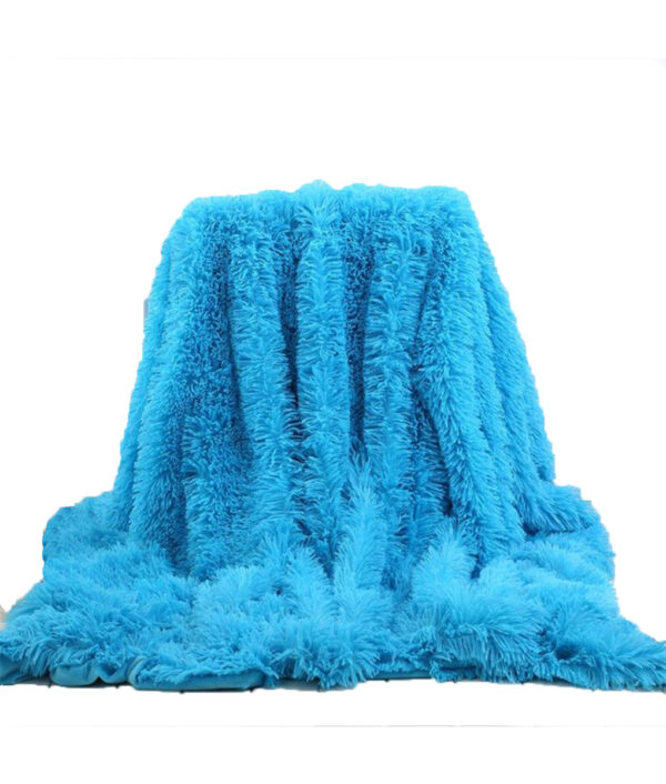 Super Soft Lang Shaggy Fuzzy Fur Faux Fur Warm Elegant Cozy With Fluffy Sherpa Throw Blanket 132