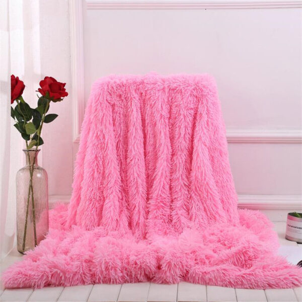 Super Soft Long Shaggy Fuzzy Fur Faux Fur Warm Elegant Cozy With Fluffy Sherpa Throw Blanket 15 1