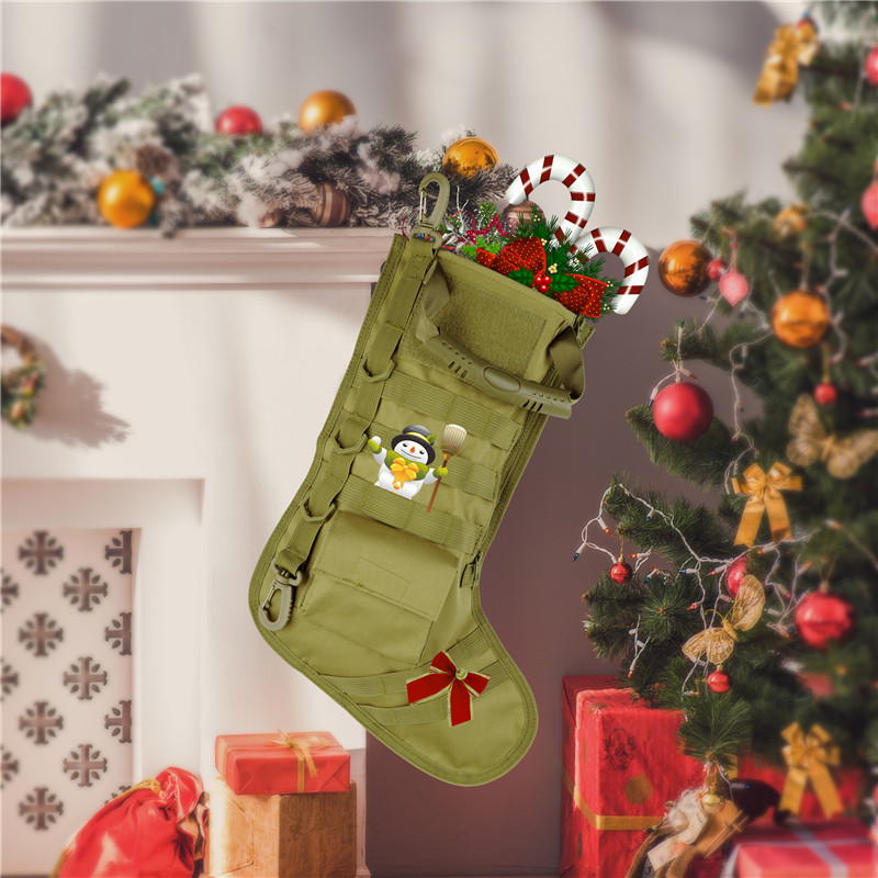 Christmas Gift Stocking Sock Sundries Airsoft Tactical Hunting Shoot Pouch Bag 