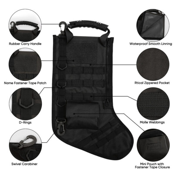 Tactical Christmas Stocking Military Ammo Bullet Bag Christmas SocksStorage Bag For Gift Hunting Magazine Pouches 3