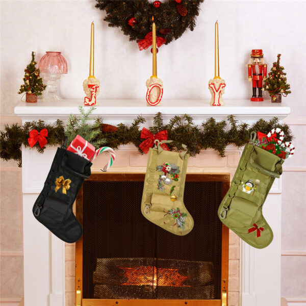 Tactical Christmas Stocking Military Ammo Bullet Bag Christmas SocksStorage Bag Para sa Gift Hunting Magazine Pouch