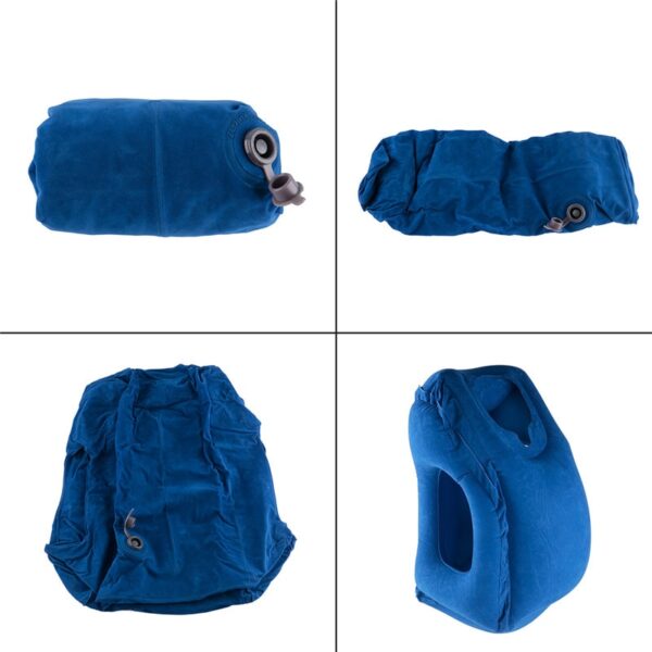 Travel pillow Inflatable pillows air soft cushion trip portable innovative products body back support Foldable blow 4