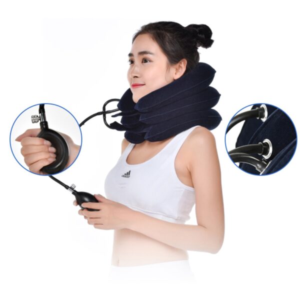 U Neck Pillow Air Inflatable Pillow Cervical Brace Neck Shoulder Pain Relax Support Massager Pillow Air 1