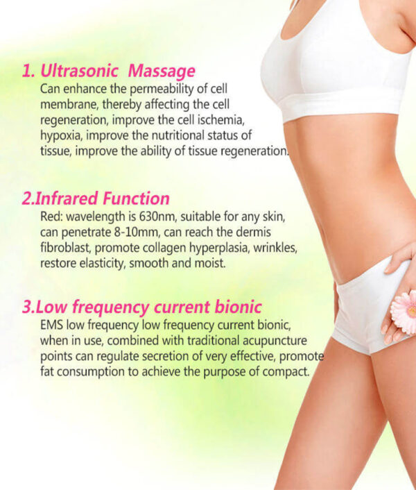 Olutirasandi Cavitation EMS Ara Slimming Massager Iwuwo Isonu Lipo Anti Cellulite Fat Burner Galvanic Infrared Ultrasonic 1