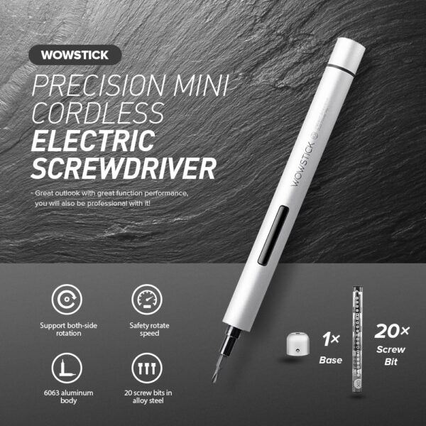 Upgrade Wowstick 21in1 Precision Mini Handheld Cordless Electric Screwdriver For Phone Camera Precise Repair Tools with 1