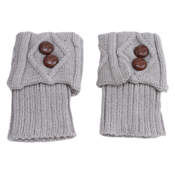 Ženske zimske grijače kratkih nogavica Modni gumb Kukičane pletene čizme Čizme Toperi Manžete Trgovina na veliko 3.jpg 640x640 3