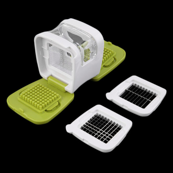 YOTOP Plastic Stainless Steel Garlic Press Presser Crusher Slicer Grater Dicing Slicing and Storage Kitchen Vegetable 64