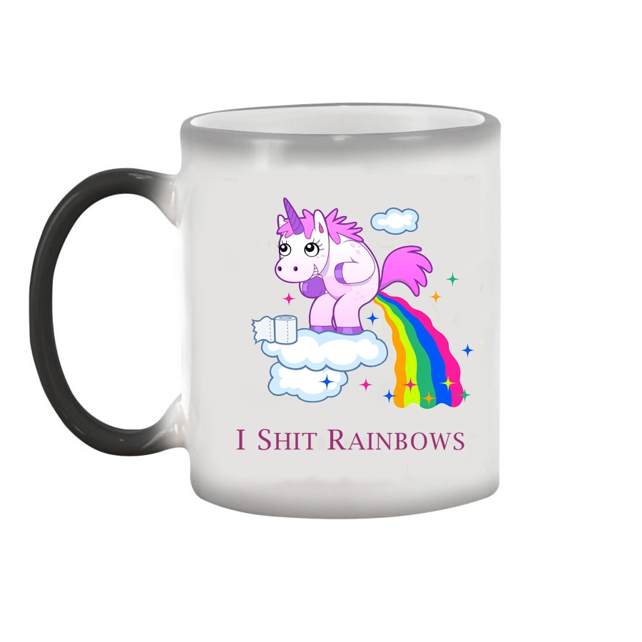 499519198 CafePress Unicorn Rainbow Stainless Steel Travel Mug Stainless Mug
