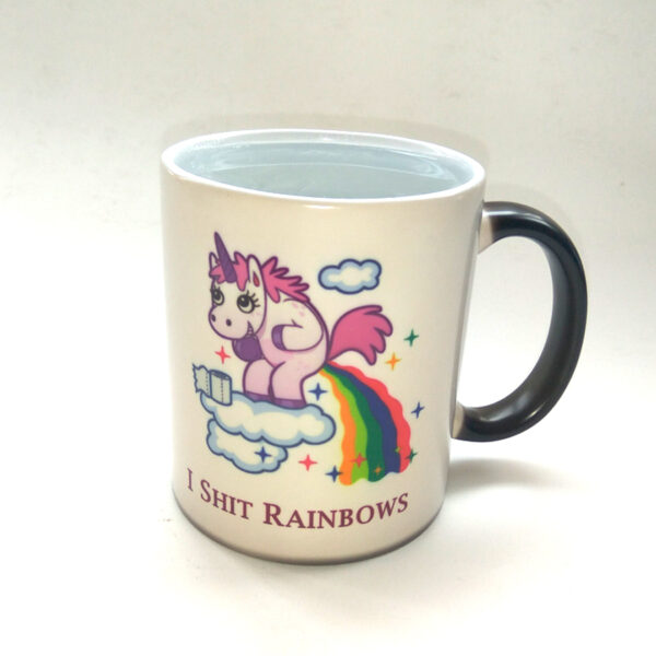 unicorn mugs rainbow mug novelty coffee tea heat sensitive mug changing color magic mug best gift 5