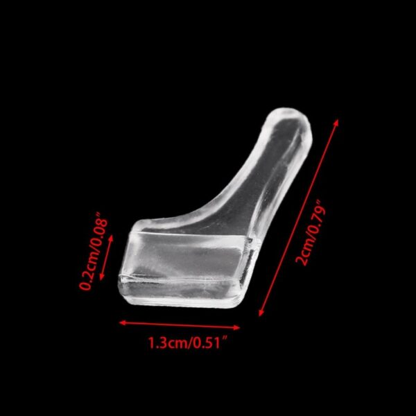 10 Pairs Transparent Ear Hooks Glasses Leg Non Slip PVC Holder Temple Tip Soft 5