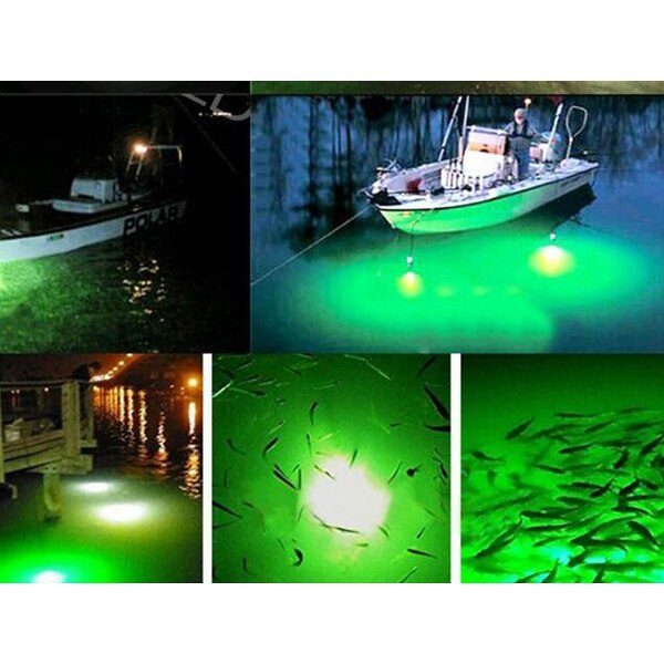 12V LED Green Underwater Submersible Night Fishing Light Crappie Shad Squid Boat Fishing Light 3