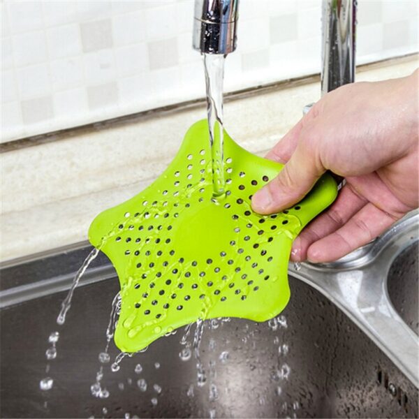 1Pc Star Sewer Outfall Strainer Bathroom Sink Filter Anti blocking Floor Drain Hair Stopper Catcher Kitchen 1