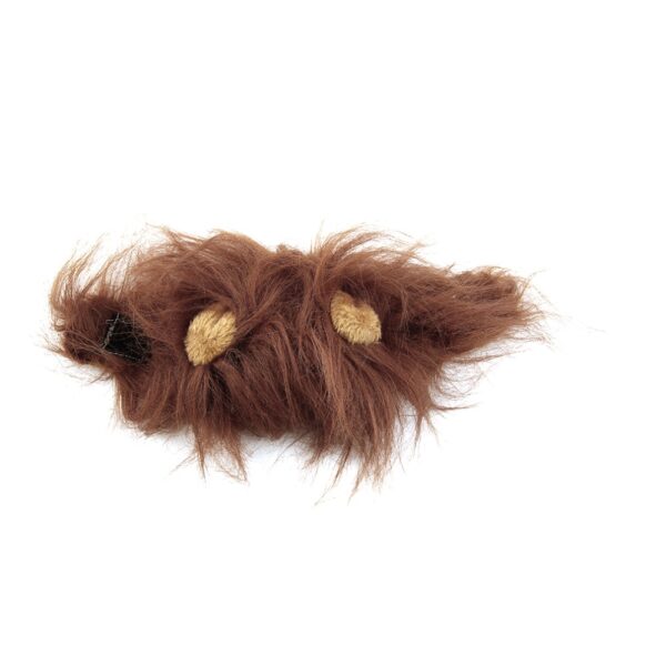 1Pcs 2018 New Pet Cat Dog Wig Emulation Lion Hair Mane Ears Head Cap Autumn Winter 10
