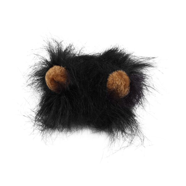 1Pcs 2018 New Pet Cat Dog Wig Emulation Lion Hair Mane Ears Head Cap Autumn Winter 8