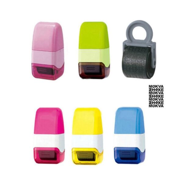 1Pcs Guard Your ID Roller Stamp SelfInking Stamp Messy Code Security Office 4