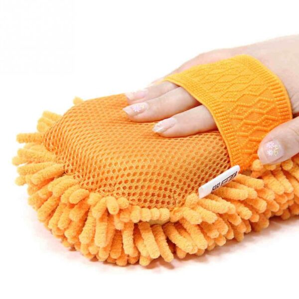 2 In 1 Car Washing Gloves Car Cleaning Sponge Coral Shaped Superfine Fiber Chenille Car Washing 4