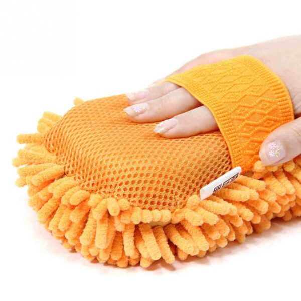 2 In 1 Car Washing Gloves Car Cleaning Sponge Coral Shaped Superfine Fiber Chenille Car Washing 4