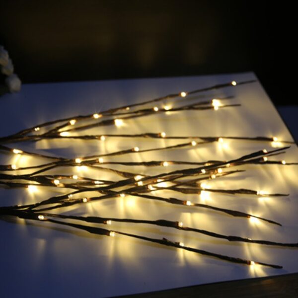 20 LED Branch Lights Fairy Decorative Night Light Willow Twig Lighted Branch Lamp Luminous Home Room 2