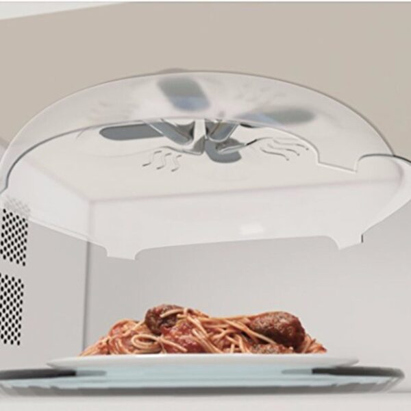 2018 Magnet Food Splatter Guard Microwave Hover Anti Sputtering Cover With Steam Vents Magnetic Splatter Lid 4