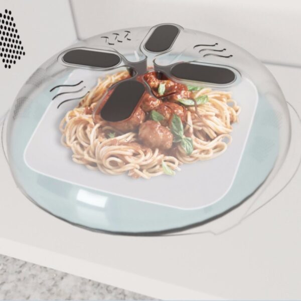 2018 Magnet Food Splatter Guard Guard Microwave Hover Anti Sprasting Cover With Steam Vents Magnetic Splatter Lid