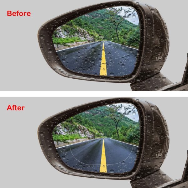 2PCS Set Anti Fog Car Mirror Window Clear Film Membrane Anti glare Waterproof Rainproof Car Sticker 1